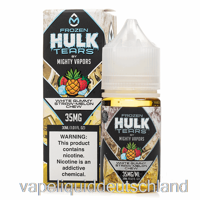 Gefrorenes Weißes Kaugummi Aus Strohmelone – Hulk-Tränen-Salze – 30 Ml, 50 Mg Vape-Flüssigkeit